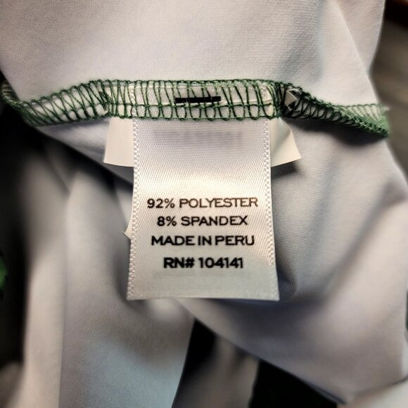 Walter Hagen Mens Small Performance 11 Golf Polo Houndstooth Print Olive Green - Picture 6 of 10